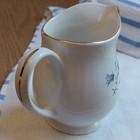 Sadler England Floral Creamer Pitcher White/Blue Gold Trim Pattern Number 3439 — photo 5