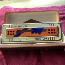 M. HOHNER ECHO-LUXE Tremolo Harmonica with Original Box