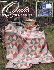 OOP LEISURE ARTS QUILTS TO CROCHET PATTERN BOOK 3542