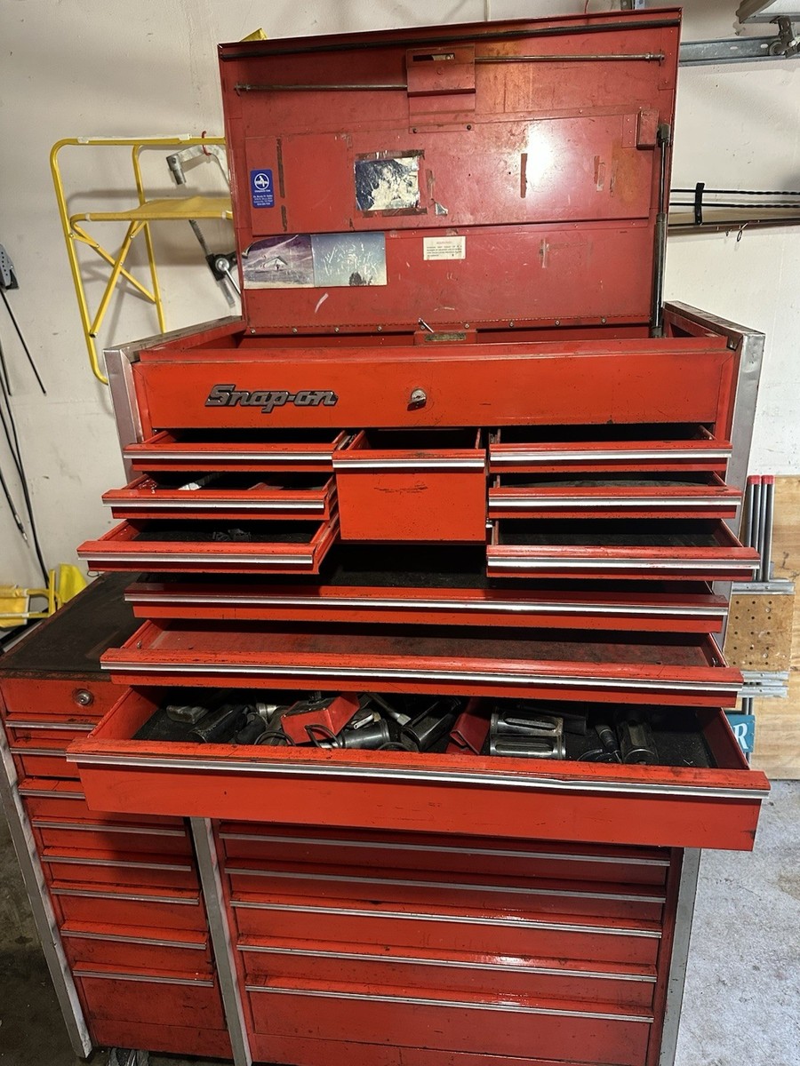 Chris Cutler BOX(日本盤、完品) Snap On KR-660B & KR-650 27 Drawers Tool Chests Set Snap On Heavy