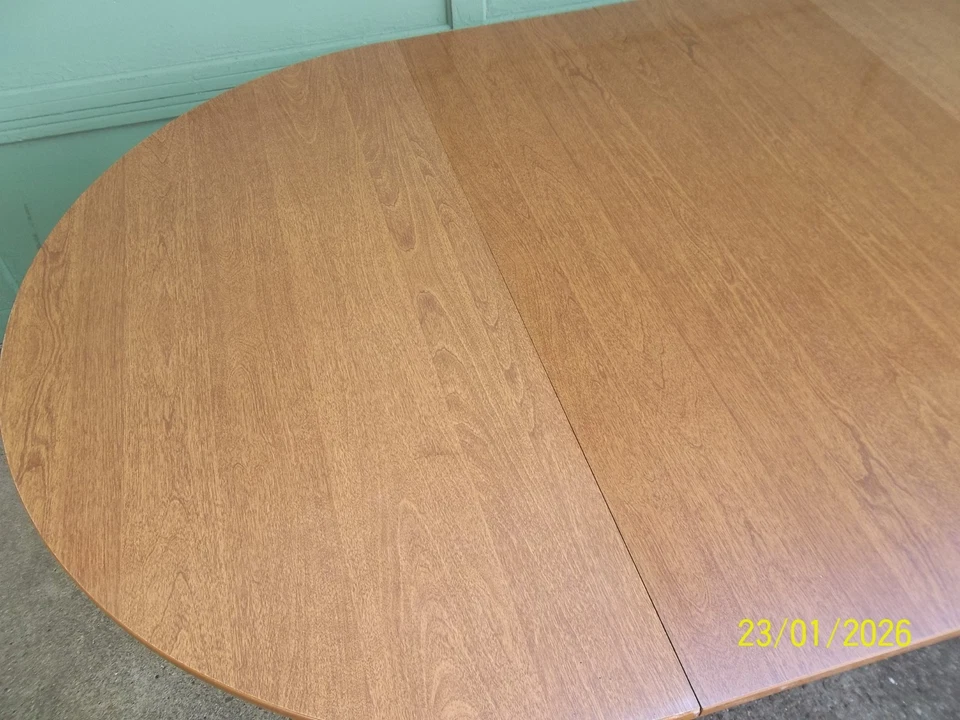 Mesa de comedor laminada extensible vintage ETHAN ALLEN con 2 hojas Foto 2 de 4