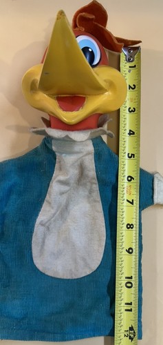 Mattel Vintage 1960s Woody Woodpecker Hand Puppet TV Cartoon Character Bird Toy - Picture 4 of 4
