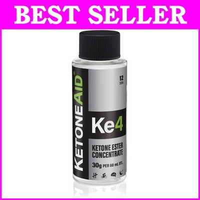 Ke4 Ketone Ester Concentrate - Clean Energy for Athletes, 12 Servings, No Sugar-