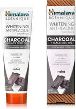 Himalaya Botanique Whitening Toothpaste Charcoal Mint 4 oz Fluoride SLS Free