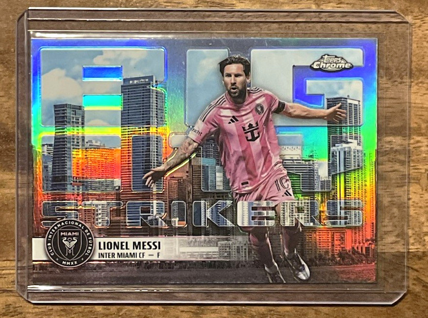 Topps Chrome MLS 2025 Lionel Messi Big City Strikers Refractor BCS10 Inter Miami view 1