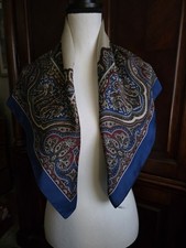 Pretty Polyester Scarf Made In Italy 30x31"