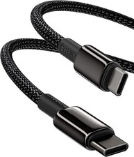 Baseus USB C Cable, 100W PD 5A QC 4.0 Fast Charging C to 6.6FT, Black