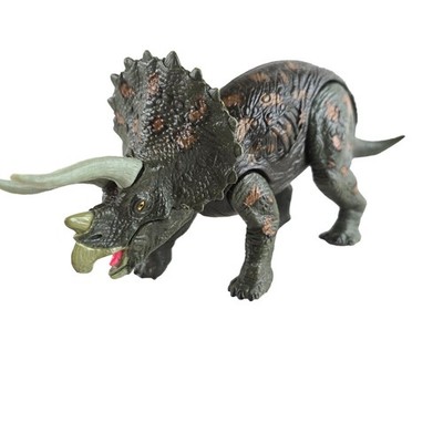 Kid Galaxy Dinosaur TRICERATOPS Poseable Realistic Action Figure Toy Animal