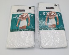 Vtg 2000 Jockey Sport Seamless Waistband Boxer Brief Size XL 40-42 White 2 Pack