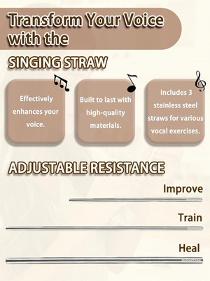 Singing Straws Vocal Training Kit Vocal Training Voice Healing Cleaning Brush