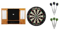 Bristle Dartboard  Oak Cabinet Jackal Tungsten Darts  Sidewinder