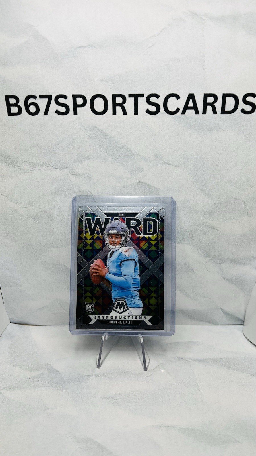 2025 Mosaic Football Cam Ward Introductions Base Rookie #6