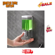 Soap Dispenser Wall Mounted Liquid Bathroom Hand Soap Shower Gel Shampoo