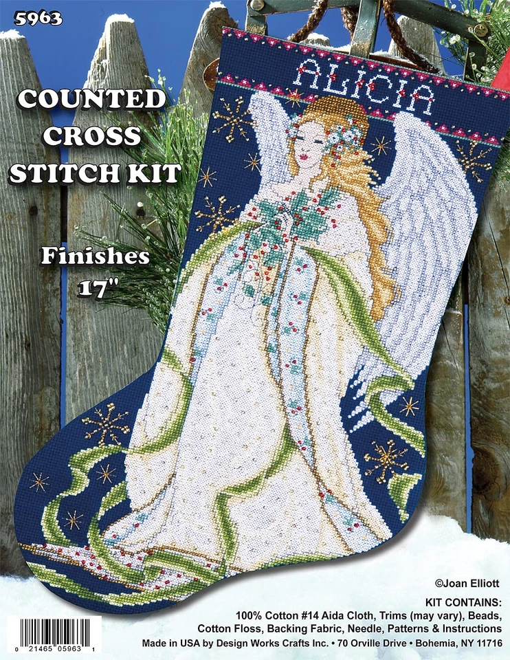 Kit de medias de punto de cruz contado Holly Angel, por yarda Foto 2 de 3