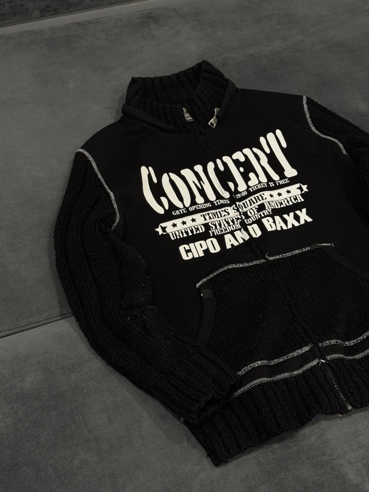 Suéter Y2K Grunge Marca Japonesa Tejido Acanalado Estilo Ifsixwas9 Glamour Cremallera  Foto 4 de 4