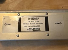 ⭐️Drake TV-3300-LP⭐️Low Pass Filter 1000 Watts Max Below 30MHz 80 db⭐️Untested