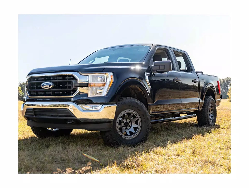 Ionic 3" Black Nerf Bars Fit 2004-2008 Ford F150 Crew Cab Foto 3 de 4