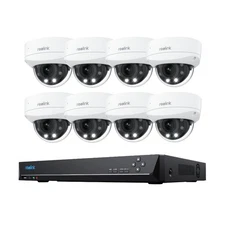 Reolink 4K 8MP PoE Security Camera System Outdoor Kit 16CH 4TB NVR with RLC-843A