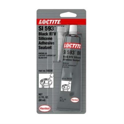 1pc Loctite '59330 Superflex Silicone Sealant - Black, Acetoxy silicone Bas