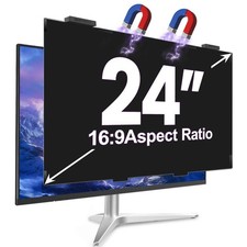 24 Inch Magnetic Privacy Screen for Monitor 16:9 Anti-Blue Glare Filter