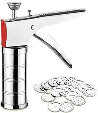 Stainless Steel 15 Jalies Kitchen press Pasta Maker Biscuit cookie maker Muruku