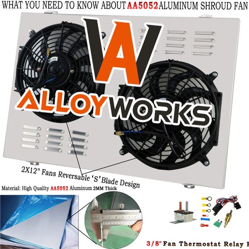 ASI Performance Aluminum Radiator Fan & Shroud Kit For 1973-1987 Chevy/GMC C/K Series Trucks