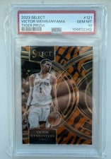 2023 Panini Select - Victor Wembanyama #121 Tiger Prizm (RC) - PSA 10