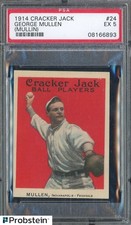 1914 E145 Cracker Jack #24 George Mullin PSA 5 EX LOW POP