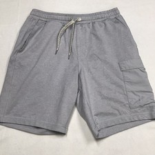 VUORI Sunday Performance Utility Short Men S Light Gray Drawstring Cargo