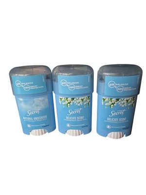 Secret Delicate Deo Creme Stick Empfindliche Haut 48H Schweißschutz 3er Pack