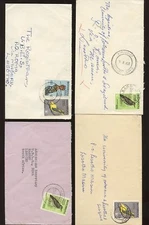 BOTSWANA 1967-71 BIRDS..KANYE MAUN MAHALAPYE...4 COVERS