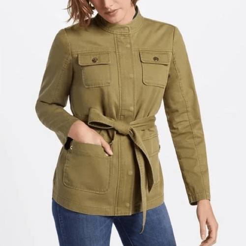 Draper James Field Green Field Jacket Size XS