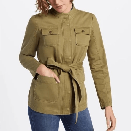 Draper James Field Green Field Jacket Size XS