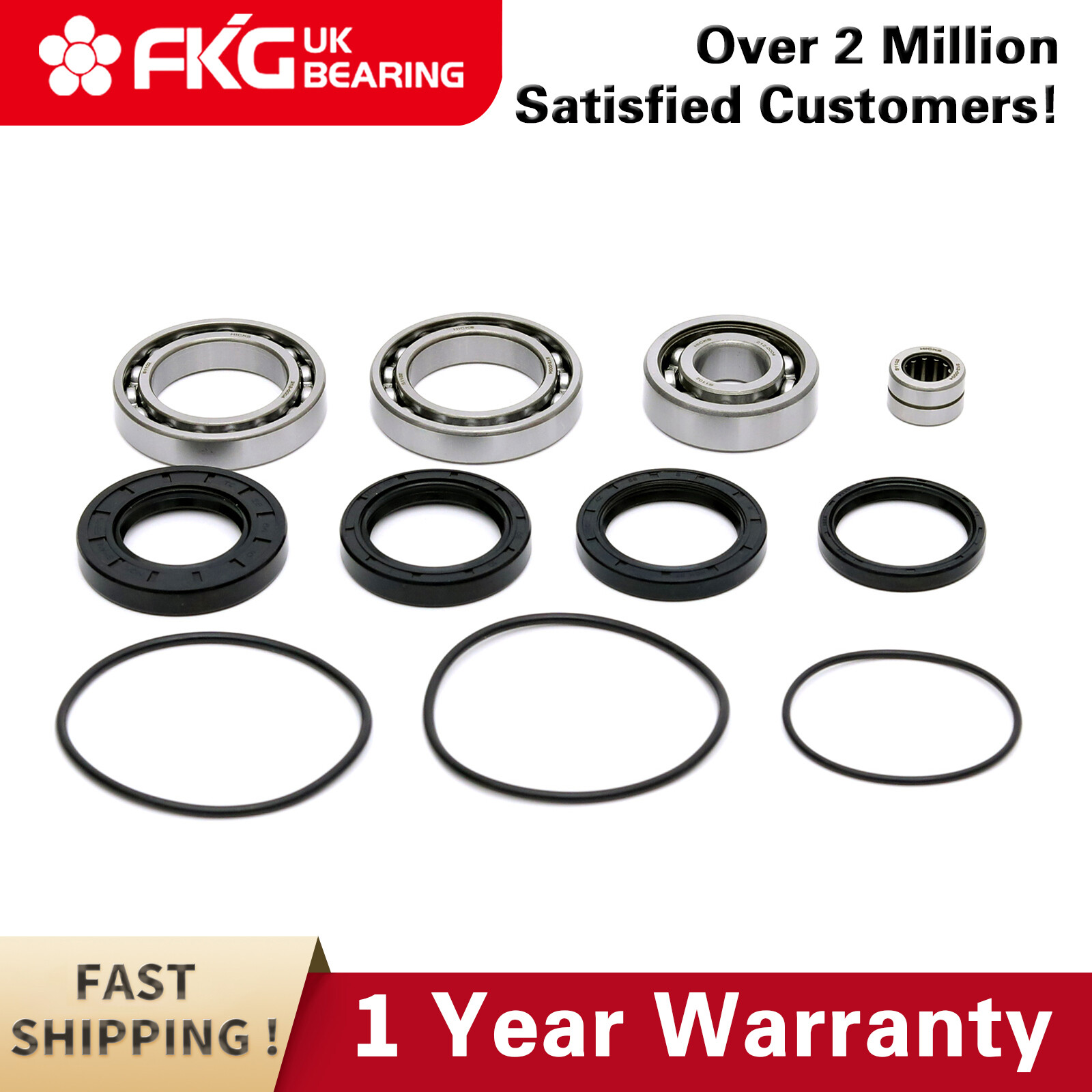 Rear Differential Bearings Seals Kit For Honda TRX300FW TRX300 FourTrax 88-2000 - Foto 7