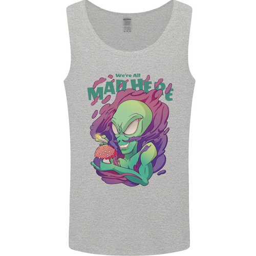 Chaleco sin mangas All Mad Here Alien Magic Mushrooms para hombre - Imagen 5 de 37