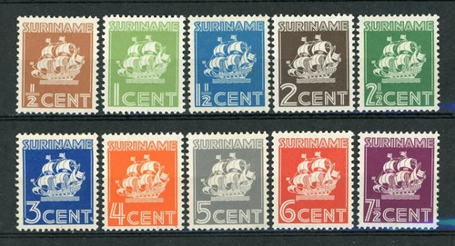 Suriname 157 - 166 ongebruikt