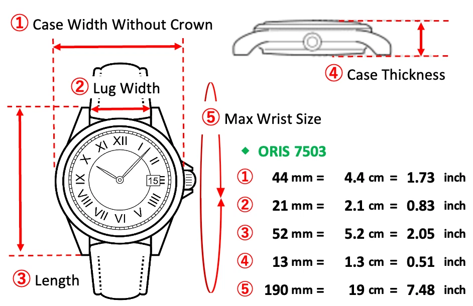 [Near MINT] ORIS Big Crown Pointer Date 7503 44mm Silver Automatic Men's Watch - Image 2 of 4