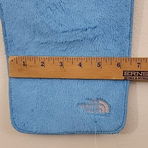 The North Face Blue Soft Fleece Ablong Scarf 52" X 6.5" - Picture 6 of 6