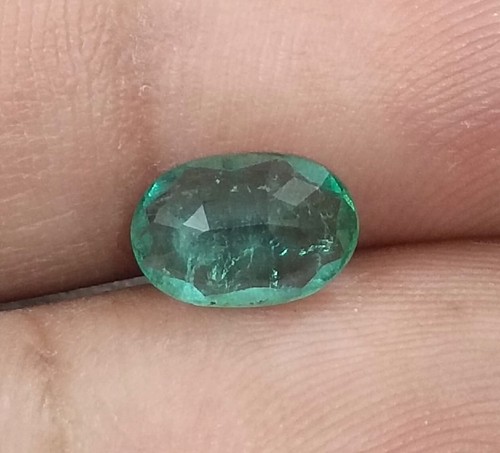 GSI Certified 1.16ct Natural Zambian Emerald LooseGemstone - Picture 5 of 5