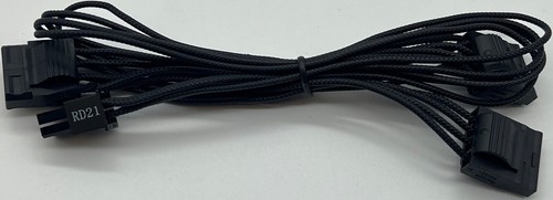 Seasonic Modular Cable 6pin to three Molex connectors cable (SP) - Picture 1 of 2