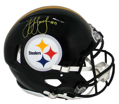 JUJU SMITH-SCHUSTER SIGNED PITTSBURGH STEELERS FULL SIZE AUTHENTIC SPEED  HELMET