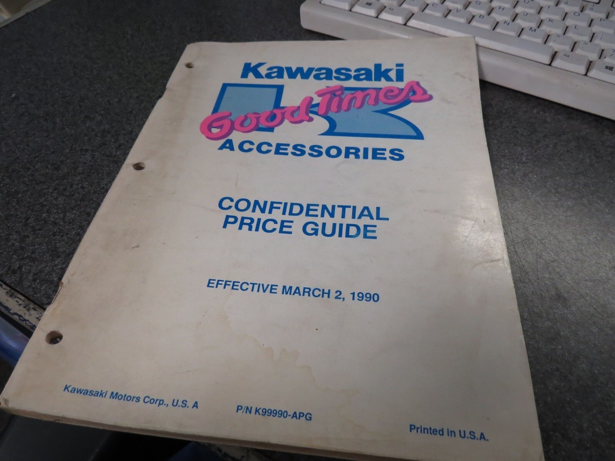 Ogiページ Kawasaki Good Times Accessories Confidential Price Guide 3/1990