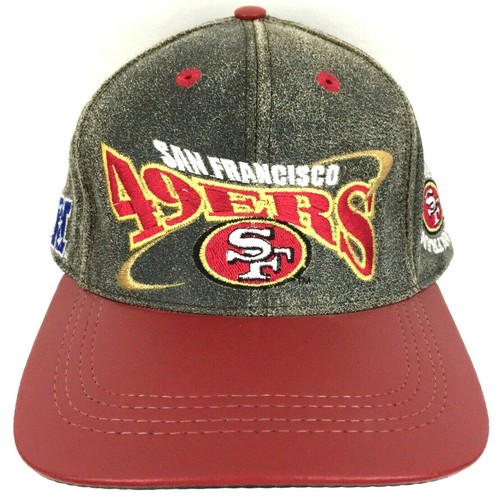 Vtg San Francisco 49ers Leather Cap 