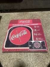 DMI sports Electronic Coca-Cola Dartboard Cabinet Vintage New Collector Item
