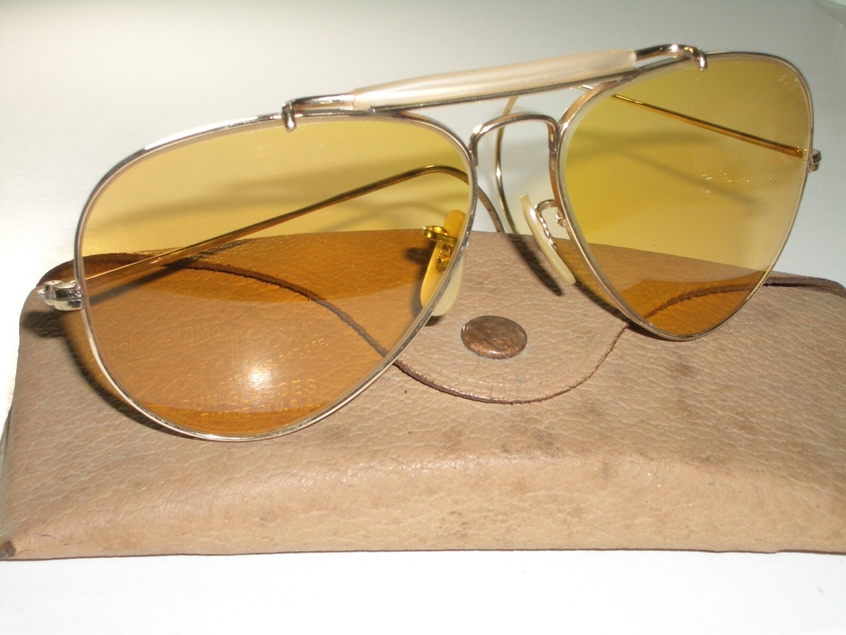 1960's 58[]14MM B&L RAY-BAN 12K GF ALL-WEATHER AMBERMATIC