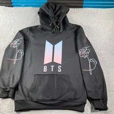 BTS Sweatshirt Hoodie Mens Medium World Tour Love Yourself K POP Korean Pop Band