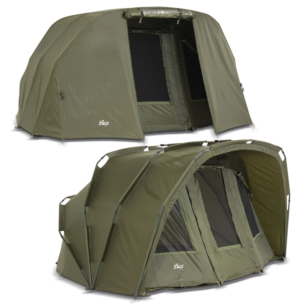 Lucx Fishing Tent + Throw 1 & 2 & 3 Man Bivvy + Winter Skin Carp Tent Tiger