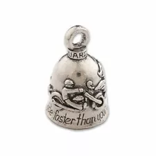 Guardian Bell, Never Ride Faster Guardian Angel Can Fly, Motorcycle, .75" x 1"