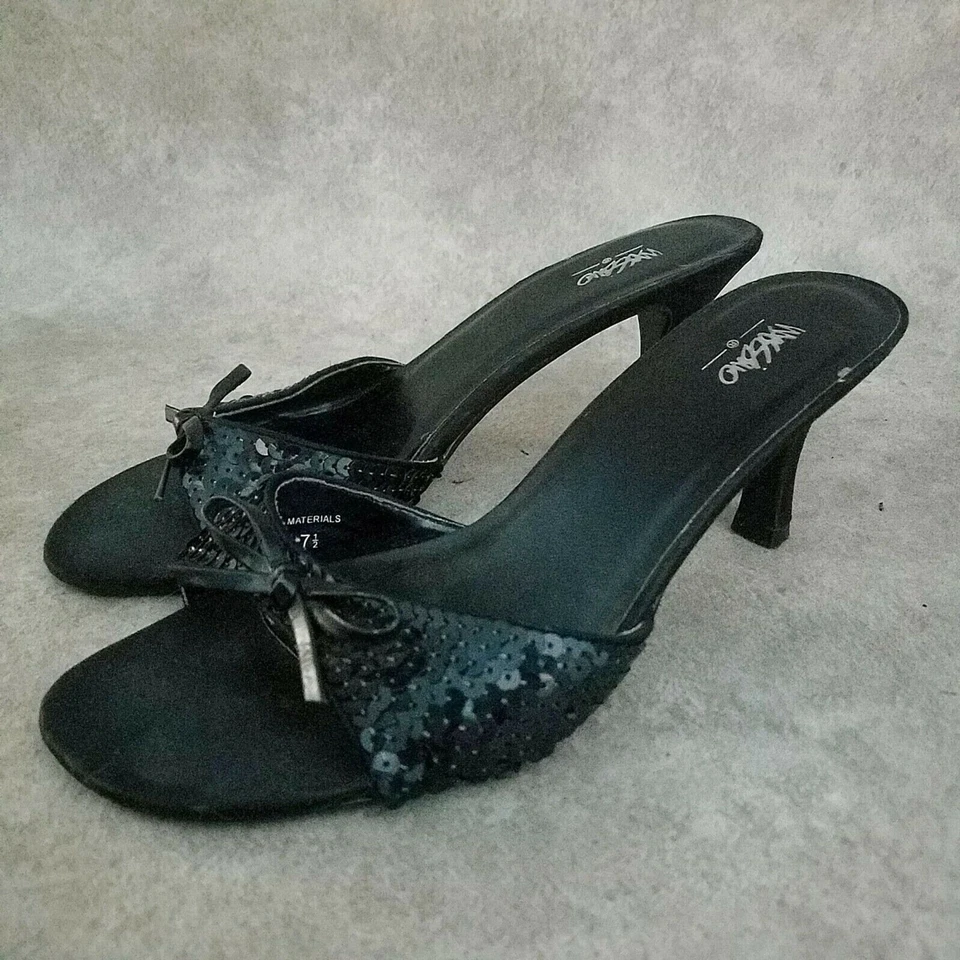 Salto Mossimo Feminino Tamanho 7.5 Preto Slide 2.5" - Imagem 3 de 4