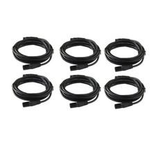 6-Pack 15ft Audio Male Mixer Cable to Female Speaker 3-Pin Shielded XLR Cables